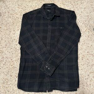 Men's Black Plaid Flannel